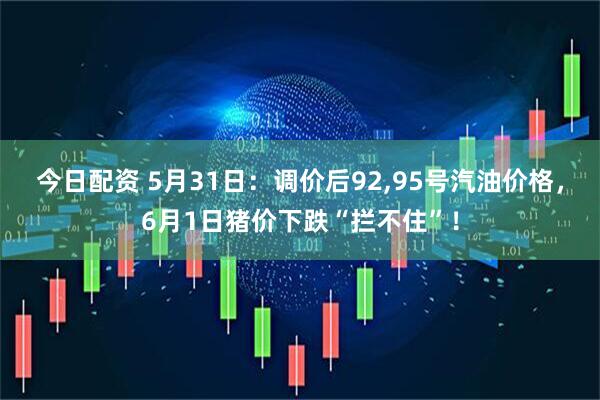 今日配资 5月31日：调价后92,95号汽油价格，6月1日猪价下跌“拦不住”！